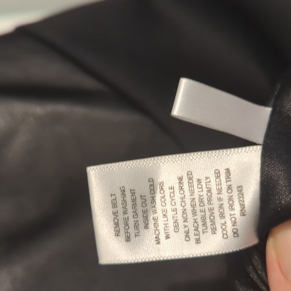 Faux leather New York & Company Stretch Black Pencil Dress - Picture 9 of 9